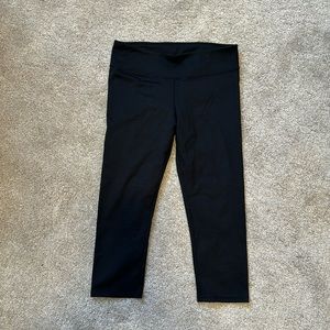 Fabletics black capri workout pants